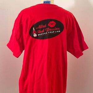 ALIZE Red Passion Liquor Promo T-Shirt, Large VINTAGE
